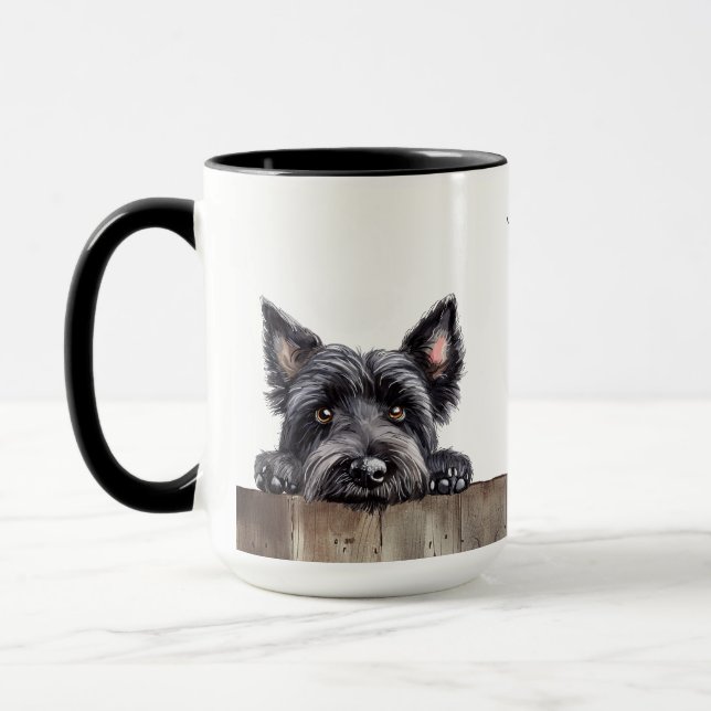 Skye Terrier Chien Mug (Gauche)