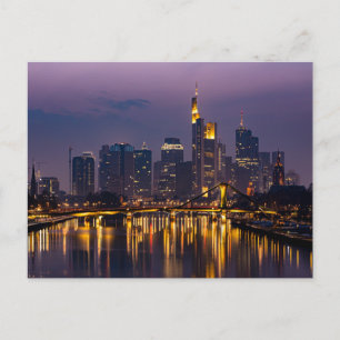 Skyline de la carte postale de Francfort