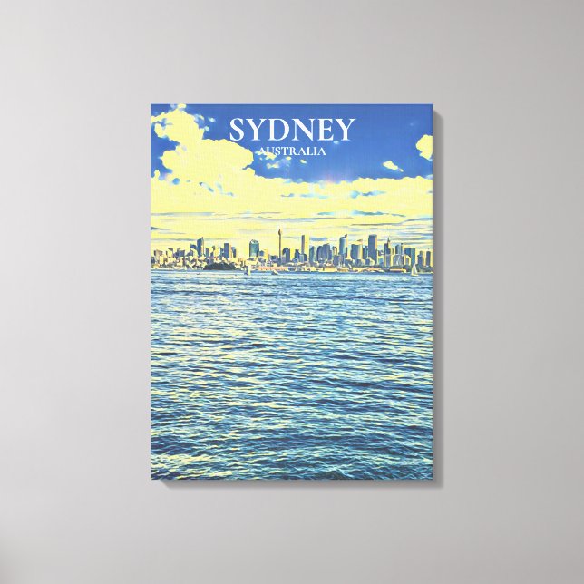 Skyline du port de Sydney Impression voyage (Recto)