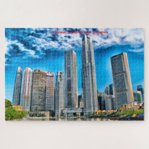 Skyscrapers Singapore Skyline. Jigsaw Puzzle