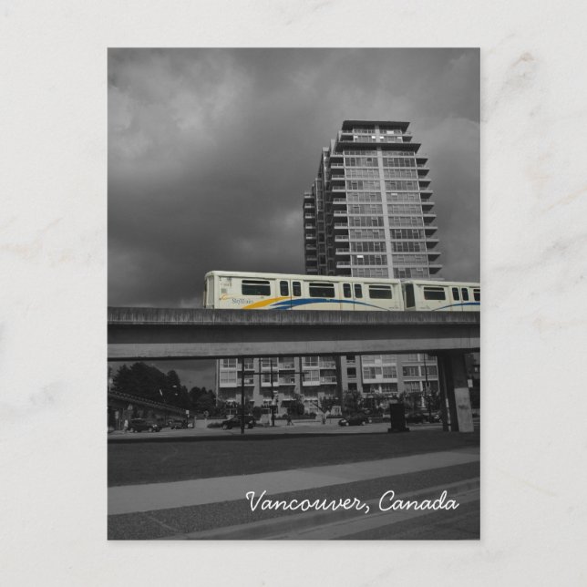 Skytrain - Carte postale Vancouver Canada (Devant)