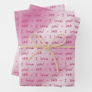 SKZ - 143 - PAPIER CADEAU JE T'AIME