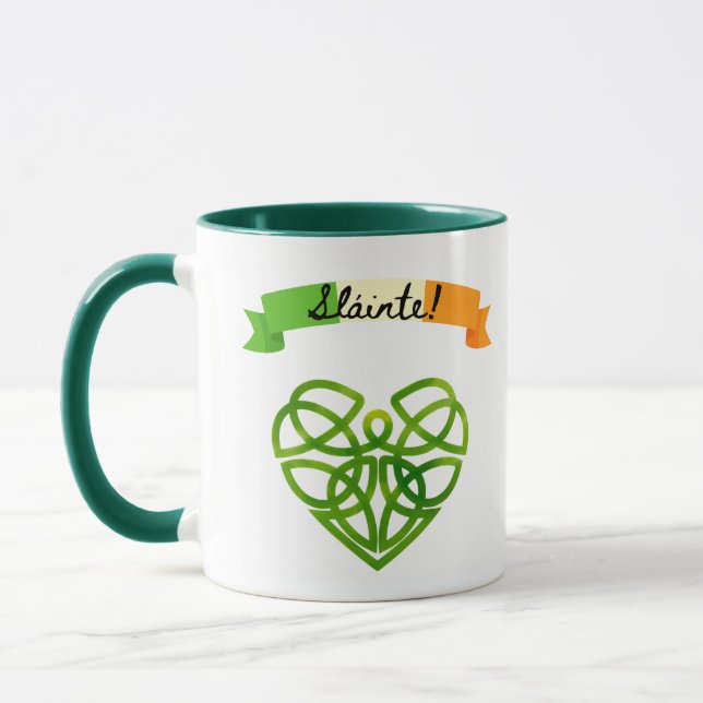 "Sláinte" irlandais ! Mug celtique - Bravo à la sa (Gauche)