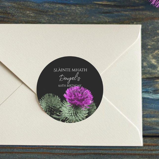 Slàinte mhath Thisthle Birsthday Autocollant (Créateur téléchargé)