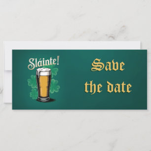 Slàinte ! Saint Patrick's Day Pint of Beer on Gree