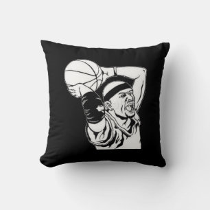 Slam Dunk - Coussin noir et blanc