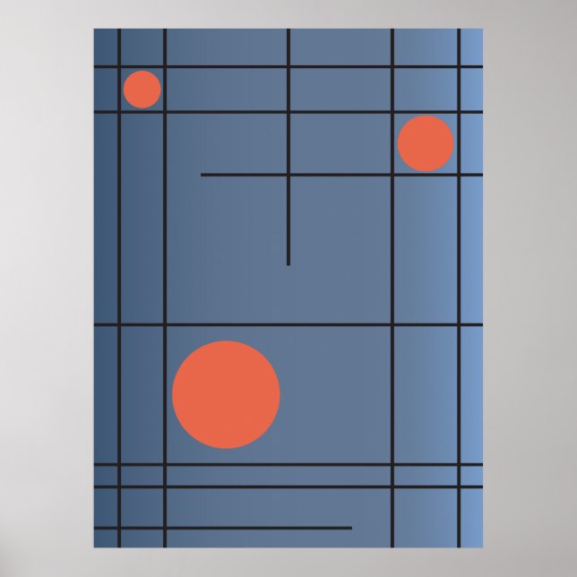 Slate Drift No. 1 — Affiches d'art mural géométriq (Devant)