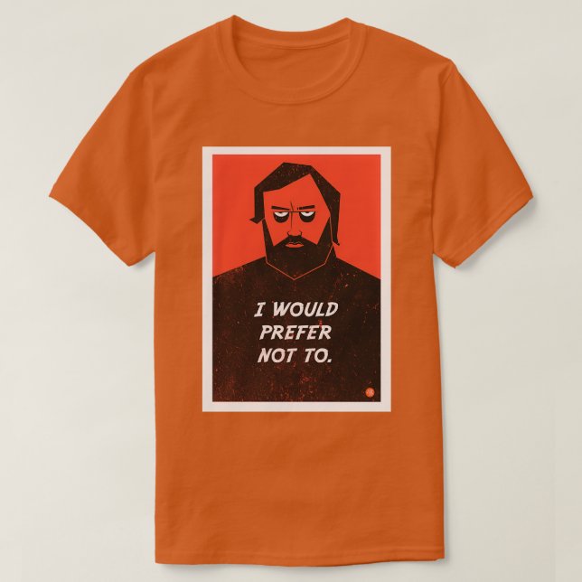 Slavoj Zizek Je préférerais ne pas utiliser TShirt (Design devant)
