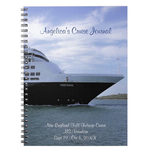 Sleek Cruise Ship Bow Personnalisé Cruise Journal (Devant)