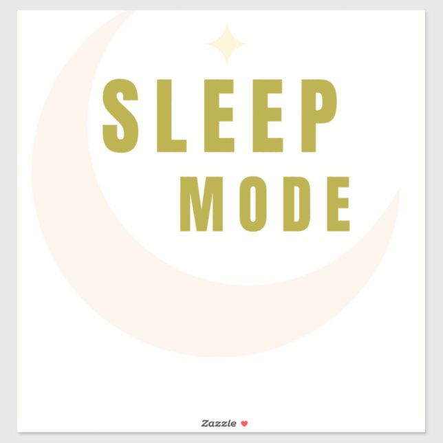 Sleep Mode Moon & Star Sticker (Feuille)