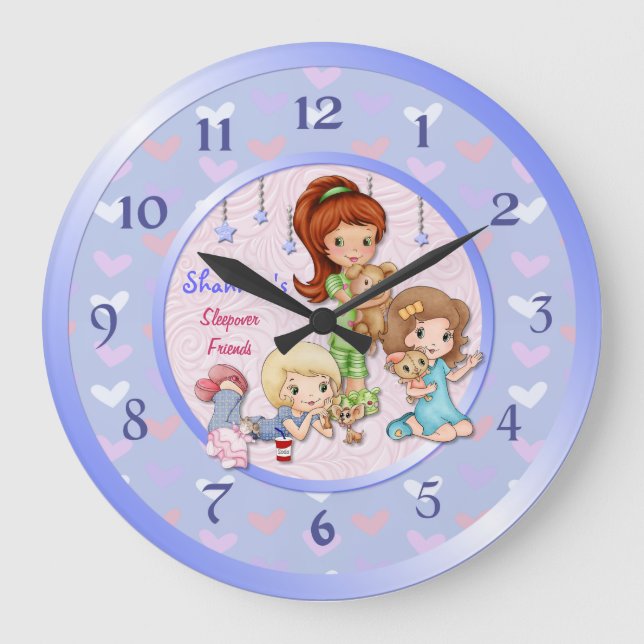 Sleepover Friends Stwood Horloge - Personnaliser (Recto)