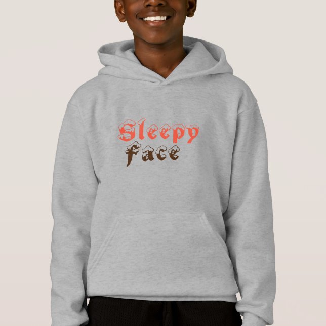Sleepy Face : Le pull Sweat - shirt à capuche du p (Devant)