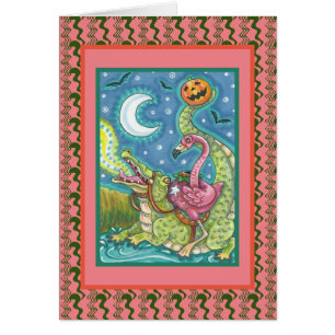 SLEEPY HOLLOW FLAMINGO ROSE & CROC HALLOWEEN Verse
