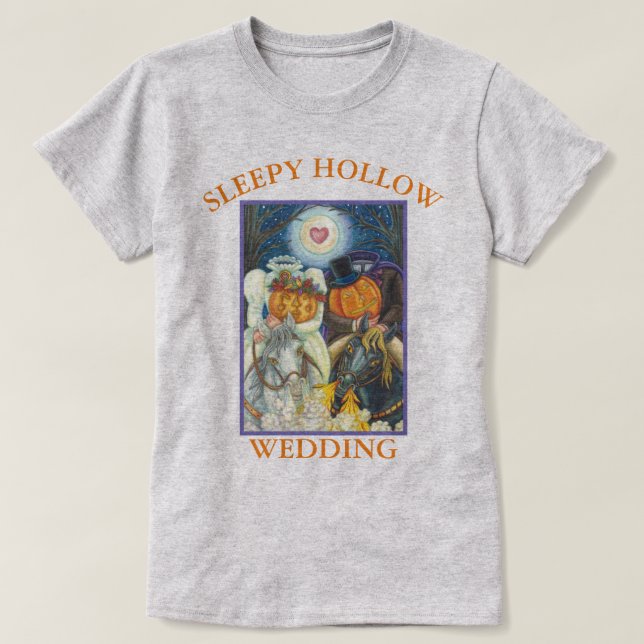 SLEEPY HOLLOW MARIAGE HALLOWEEN BASE T-SHIRT Grey (Design devant)