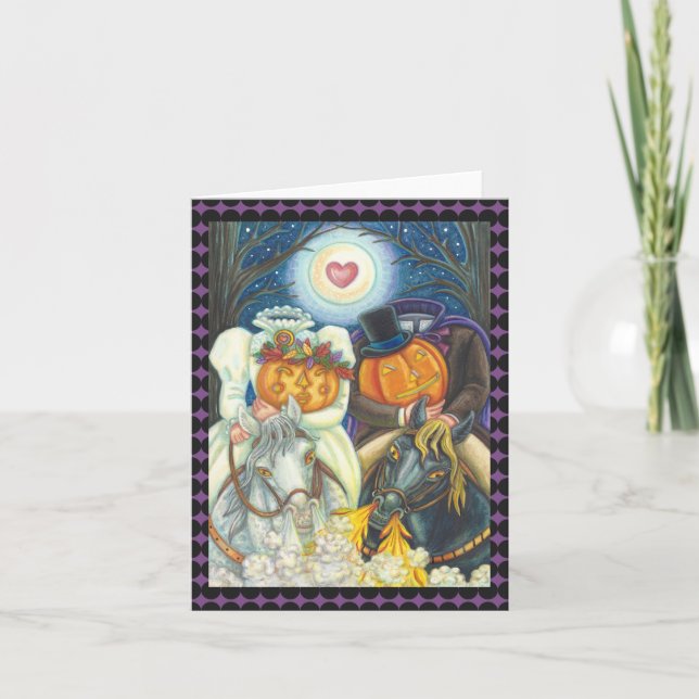 SLEEPY HOLLOW MARIAGE HALLOWEEN CARTE DE REMARQUE  (Devant)