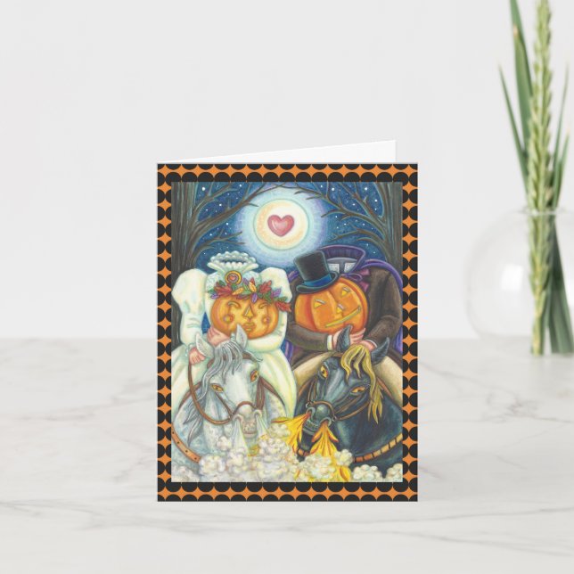 SLEEPY HOLLOW MARIAGE HALLOWEEN CARTE DE REMARQUE  (Devant)