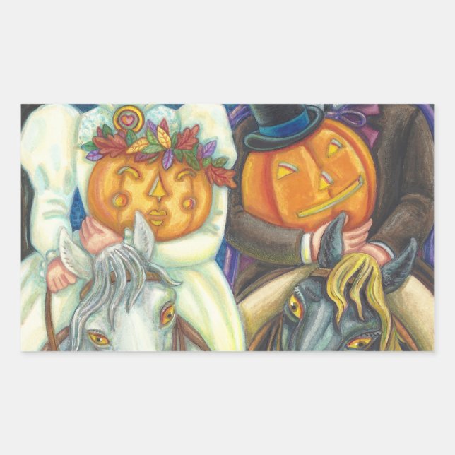 SLEEPY HOLLOW MARIAGE HALLOWEEN STICKERS SHEET Rec (Devant)