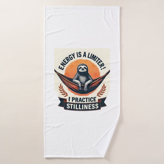 Sleepy Sloth Vintage Funny Introvert Shirt 2 (Serviette de bain)