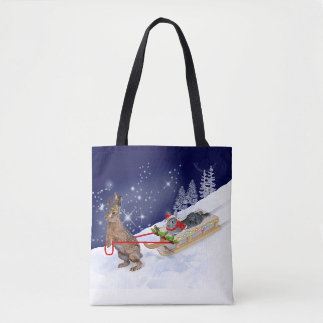 Sleigh Rond Tout Sur Le Sac D'Impression (Devant)