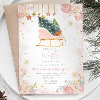 Sleigh Winter Onederland 1ère invitation anniversa