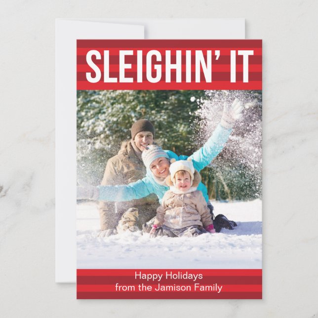 Sleighin il carte de vacances (Devant)