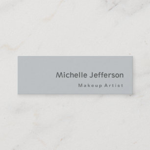 Slim taille maigre Gris maquillage Artiste Carte d