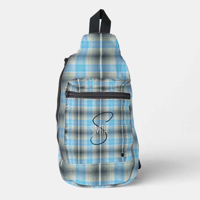 Sling sac à dos avec HAMbyWG bleu et noir (Recto)