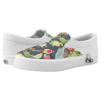 Slip-On Petits perroquets d'aquarelle