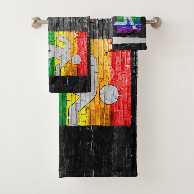 SlipperyJoe's Be You black brick wall walk figu (En situation)