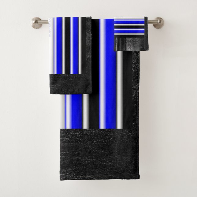 SlipperyJoe's Gay Leather Pride drapeau royal noir (En situation)