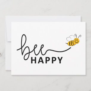 Slogan bee happy, ne vous inquiétez pas. Sois cont