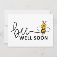 Slogan Bee well. Bonne chance!