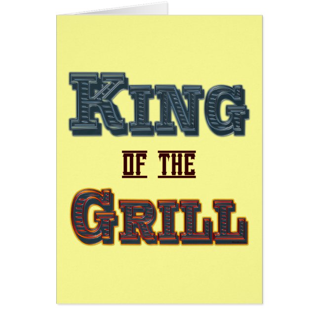 Slogan Cuisine barbecue King of the Grill (Devant)