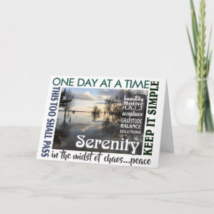 slogan de rétablissement carte de sérénité 25