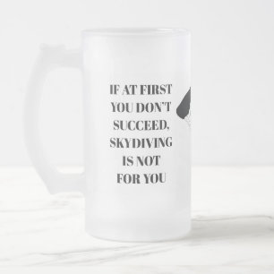 Slogan de Skydiving Frosted Mug