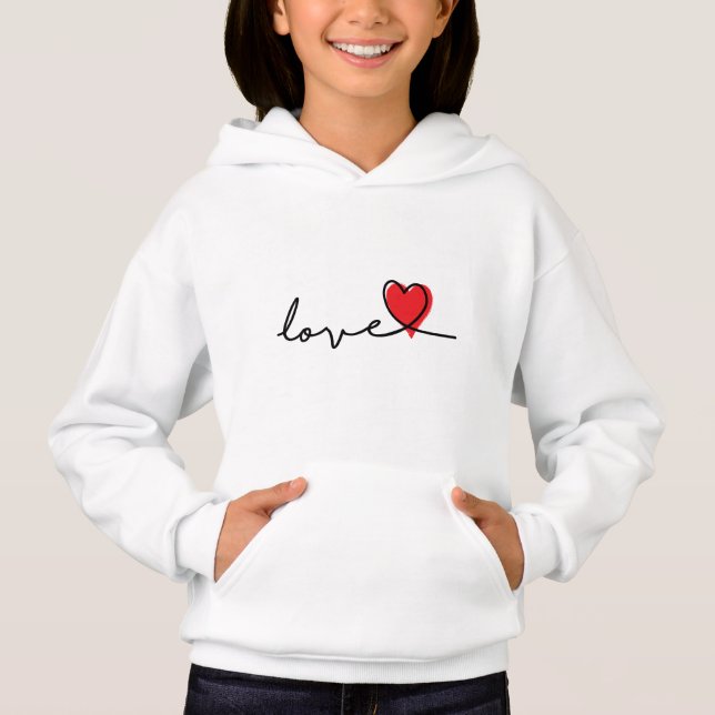 Slogan Love. Des coeurs. Jour de Saint-Valentin. (Devant)