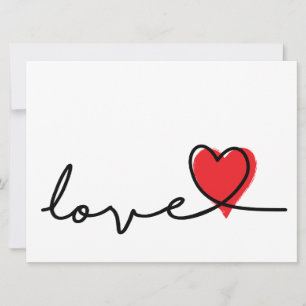 Slogan Love. Jour de Saint Valentin, carte de voeu
