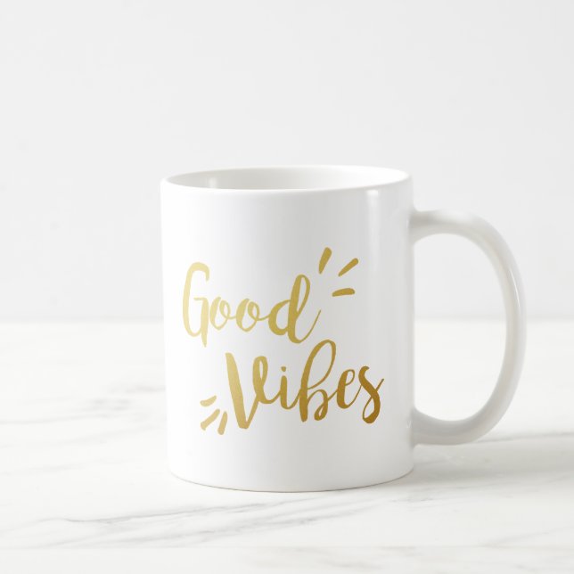Slogan Mug | Good Vibes | or or or (Droite)