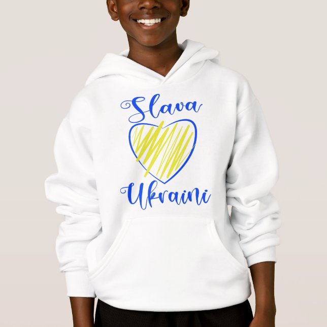 Slogan Slava La gloire ukrainienne au coeur de l'U (Devant)
