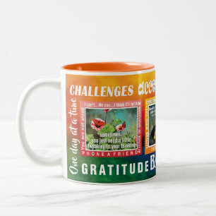 slogans de défis papillons mug 12 étapes