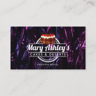 Slogans de gâteaux cartes de visite