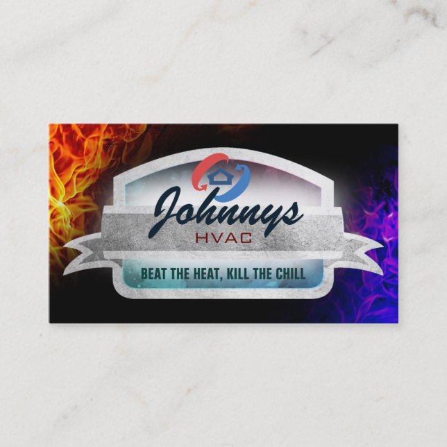 Slogans HVAC Cartes de visite (Devant)