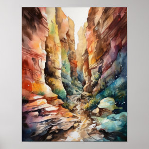 Slot Canyons Utah Paysage Art Imprimer Poster
