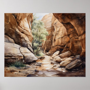 Slot Canyons Utah Paysage Art Imprimer Poster