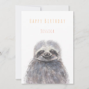 sloth Bonne carte de voeux d'anniversaire 