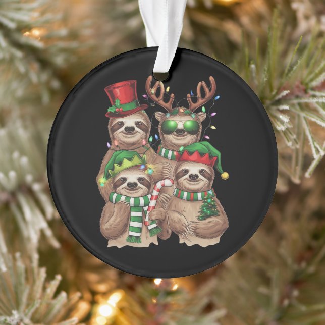 Sloth Christmas Joyeux Slothmas Sloth Lover Cadeau (Arbre)