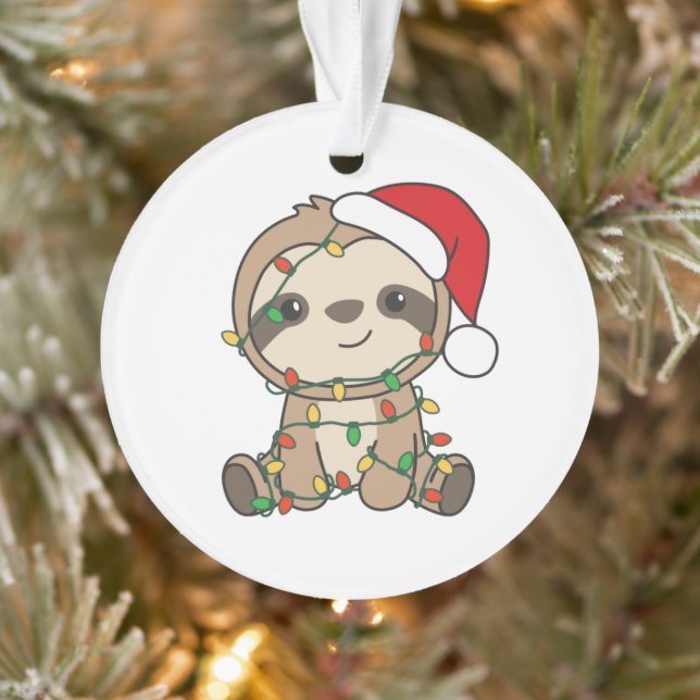 Sloth Christmas Winter Animaux Slots (Arbre)