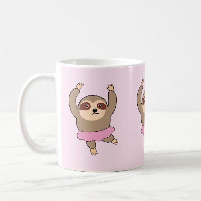 Sloth Doing Ballet Mug (Gauche)