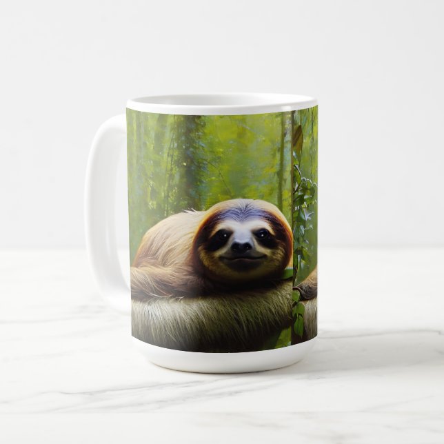 Sloth Lazy Afnoon, Café Mug (Devant gauche)