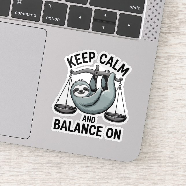 Sloth Libra Zodiac Sticker (Détail)